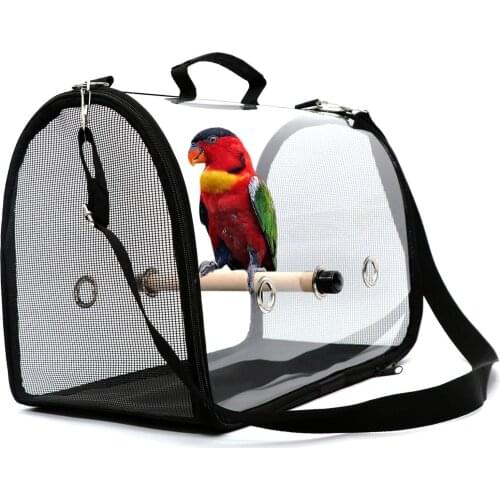 Portable Bird Carrier Cage Bag Breathable Parrot Out Backpack Pet Bird Travel Box Carrier For Large And Small Birds Starling Bag
