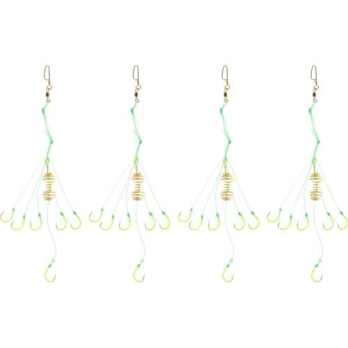 Durable Metal Luminous Explosive Fishing Hook Barbed Circle Bait Trap Hook Two Types of Options