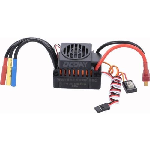 RC Spare Parts Waterproof 60A Sensorless Brushless Car Electronic Speed Control ESC