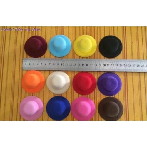 1PC Doll Hat Bowler Hat Coffee Clothing Accessories Dollhouse Gift For Kid Dolls Lover