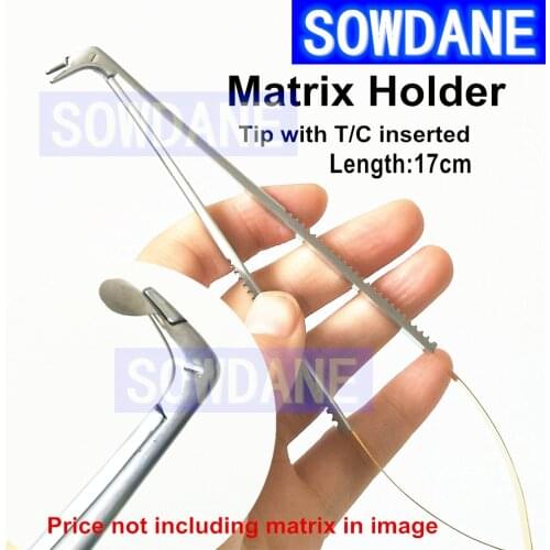 Dental Orthodontic Matrics Forcep Dental Matrix Holder Forcep Matrices Placing Tweezer Tip with T/C Dentist Surgical Instrument
