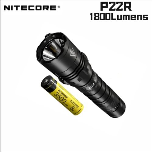 NITECORE P22R Tactical Flashlight 1800 lumens Utilizes a CREE XHP35 HD LED Rechargeable With 18650 Battery Flashlight