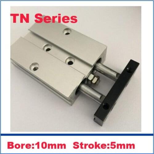 Double rod cylinder TN10-5 10mm bore 5mm stroke pneumatic cylinder components for filling machine parts dual rod cylinders