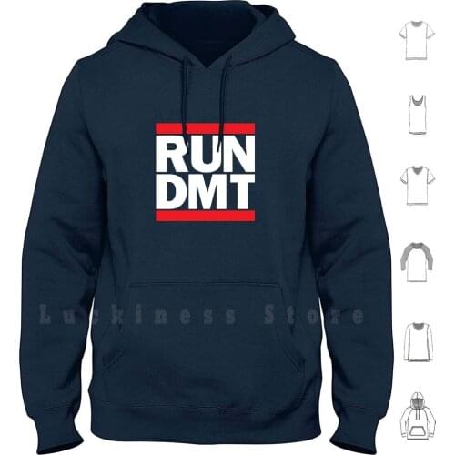 Run Dmt Dimethyltryptamine Hoodie Long Sleeve Run Dmt Dmt Dimethyltryptamine Spirit Molecule Weed Pineal Gland Third