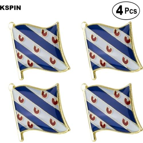 Friesland Brooches Lapel Pin Flag badge Brooch Pins Badges 4pcs