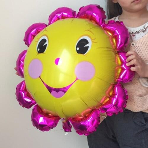 1pc Large Sunflower Balloons Birthday Party New Year Ballon Aluminium Foil Air Ballons Birthday Party Decorations Adult and Kids