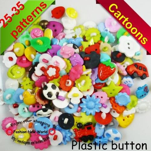 100PCS mixed/single Dyed Plastic buttons coat boots sewing clothes accessories brand decorative button promotion P-029a