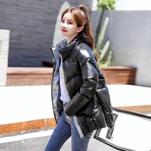 2020 new winter clothes For Pregnant Women Korean Maternity jacket bright casual stand-up collar Cotton padded Coats