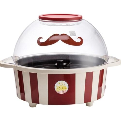 Automatic popcorn machine for household commercial small spherical popcorn machine can add sugar oil chocolate 850W 220V 1pcs