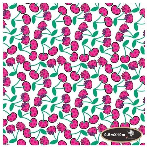 Free shipping!Rose Cherry Cartoon Cat Hydrographic Film Water Transfer Printing Film 50cm*10M liquid image HFJ0208