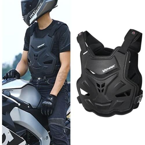 Adult Motorcycle Dirt Bike Body Armor Protective Gear Chest Back Protector Protection Vest for Motocross Skiing Skating Snowboar