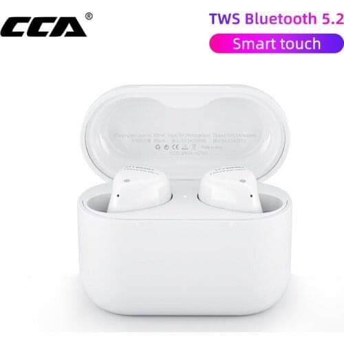 CCA CC1 TWS Earphone Wireless 5.2 Bluetooth Headphones Sport Bass Profession Gaming Headsets Mini AAC Analysis Earbuds For KZ S2