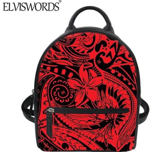 ELVISWORDS Women's Red Backpacks
