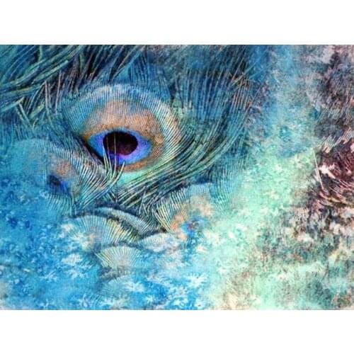 GLymg Diamond Embroidery DIY Embroidery Handicrafts Peacock Feather Painting Kit 5D Embroidery Painting Wall Art Decor