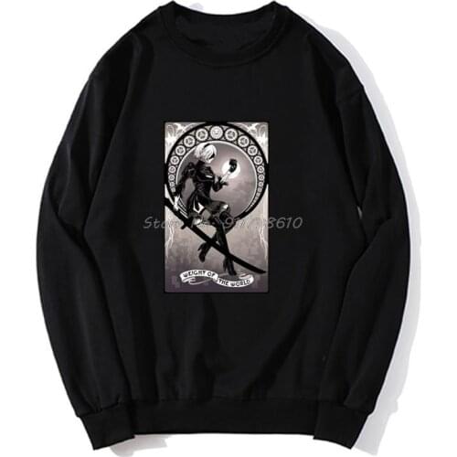 Weight Of The World White NieR Automata Print Hoodie Anime Men Hoodie Spring Autumn Sweater Streetwear Harajuku