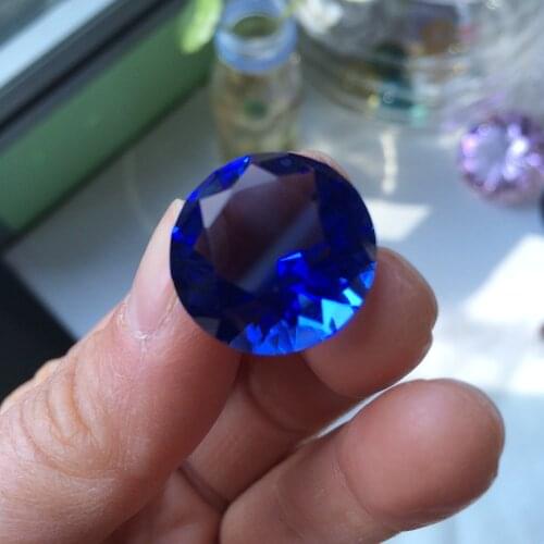 20mm 30pcs/Lot Blue Crystals Feng Shui Crafts for Home Wedding Decor Gifts crafts Quartz Crystal Glass Diamond Paperweights