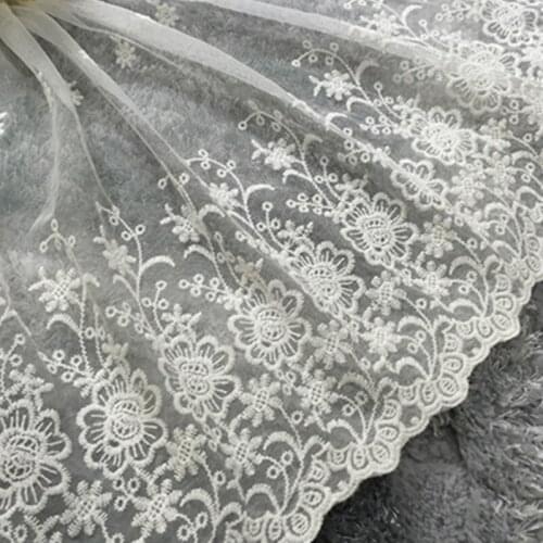 1Yards African Lace Fabric 2018 Embroidered Nigerian Laces Fabric Bridal High Quality African Swiss Laser Fabric For Women