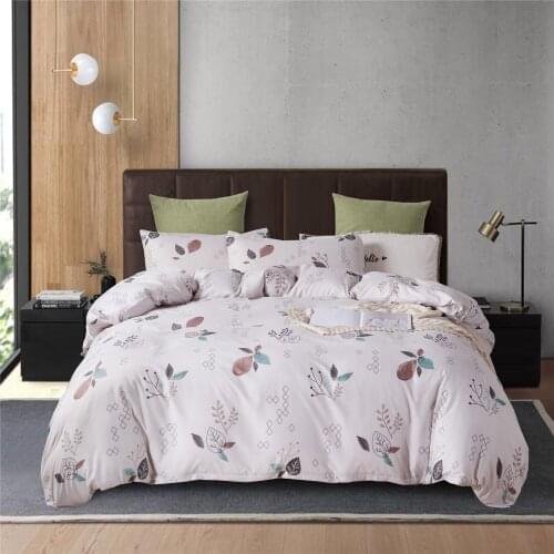Leaf Square Europe Luxury Simple Elegant Comforter Bedding Set Fashion King Queen Twin Size Bed Linen Duvet Cover Set Pillowcase