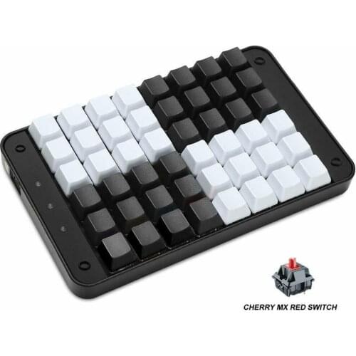 48 Programmable Keys Mechanical Keyboard Single-Handed Tools Keypad with Cherry MX Red Switch for Gamers/Supermarket Cashier