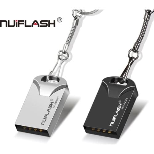 Metal Pendrive 32GB 64GB USB Flash 4GB 8GB 16GB USB Stick 128GB metal U disk Key Ring Memory Storage for computer