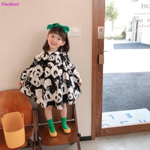 Cartoon Costume Girl Kids Clothes Children Dress Toddler Meisjes Kleding 2021 New Spring Long Sleeve Dresses 2 To 10 Years Old