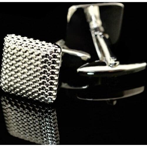 Gentleman Men Business Shirt Cufflinks Wedding Party Gift Silver Color Cuff Link