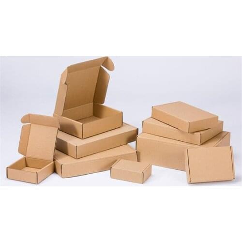 Natural Brown Extra Hard Small Gifts Packaging Box Carton Paperboard Mini DIY Supply Paper Box Customizable Carton Box