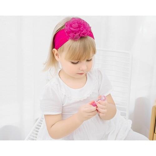 Lace Flower Baby Headband Turban Newborn Baby Girl Headbands Elastic Kids Toddler Hair Band haarband Baby Hair Accessories