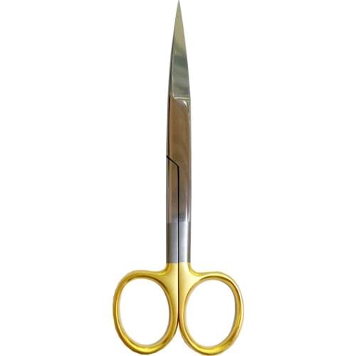 Stainless steel 14.8cm gold express cut straight