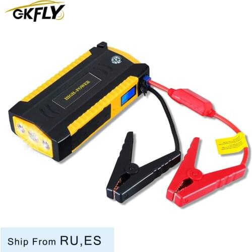 GKFLY Jump Starter 12V Emergency Starting Device Car Booster Multifunction Portable Power Bank 16000mA For Petrol Diesel Car