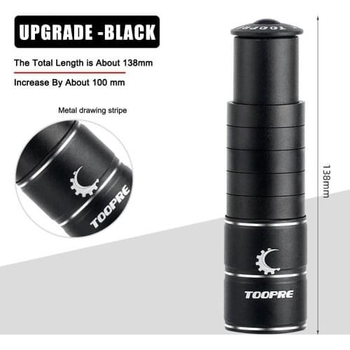 Adjustable Bike Handlebar Fork Stem Riser Aluminum Alloy MTB Bicycle Stem Extension Adaptor Cycling Parts Fittings