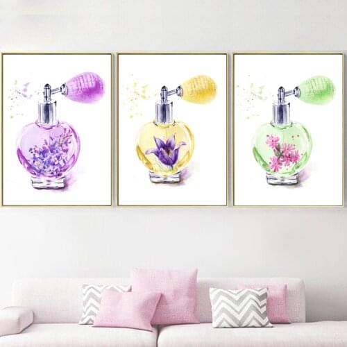 Luxury Perfume Flower Nordic Posters And Prints Wall Art Canvas Painting Wall Pictures For Living Room Bedroom Decor