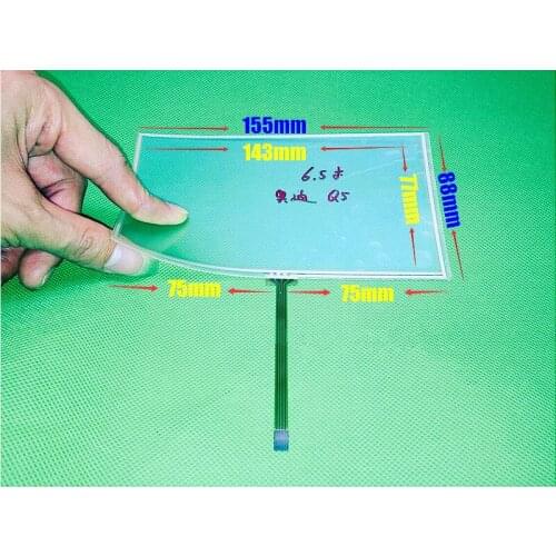 TOUCH For 6.5" inch 155mm*88mm 155*88mm 4 wire Resistive Touch screen digitizer panels CAR GPS Navigation Touch Screen