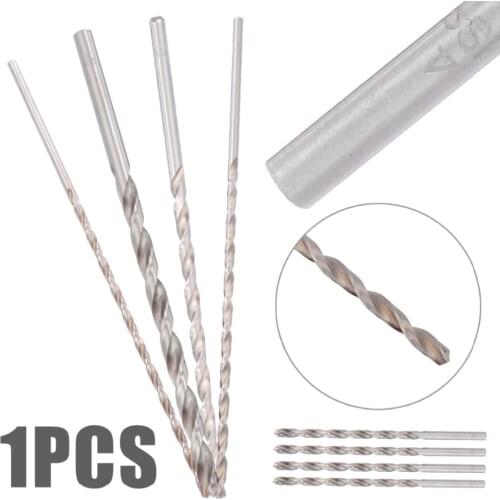 1pc 200mm Length Straight Shank HSS Twist Drill Bit 4mm/4.2mm/5mm/5.2mm/6mm/8mm/10mm For Metal Wood Drilling