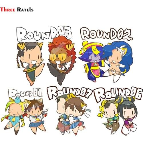 Three Ratels A802 Felicia And Lei Lei Vampire For Car Bike Suitcase Helmet Anime Sticker Waterproof Decal Laptop Decoration