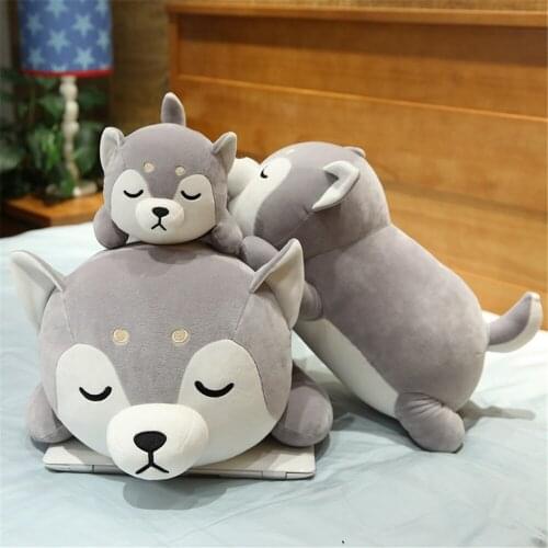 1pc 35cm Cute Shiba Inu Dog Plush Toy Stuffed Soft Animal Corgi Chai Pillow Christmas Gift for Kids Kawaii Valentine Present