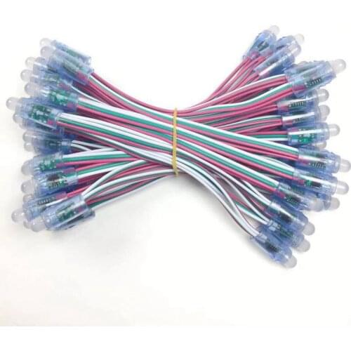 1000pcs 12mm WS2811 Full Color LED Pixel Light Module DC 5V input IP68 waterproof RGB color