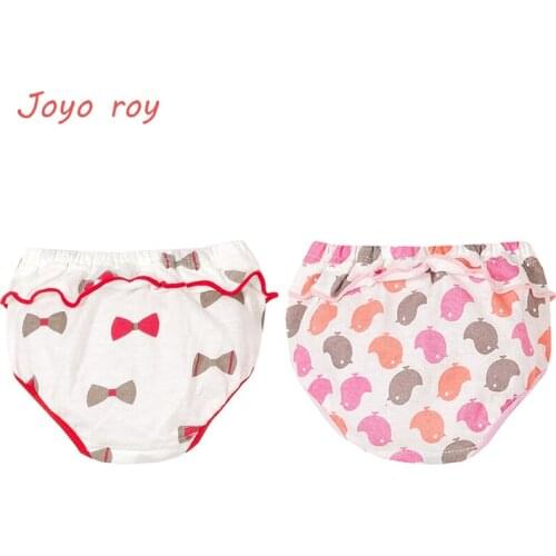 5pcs/set Sweet Lace Baby Girls Underwear Soft Cotton Printing Underpants Briefs Skin-friendly Infant Baby Triangle Underwear