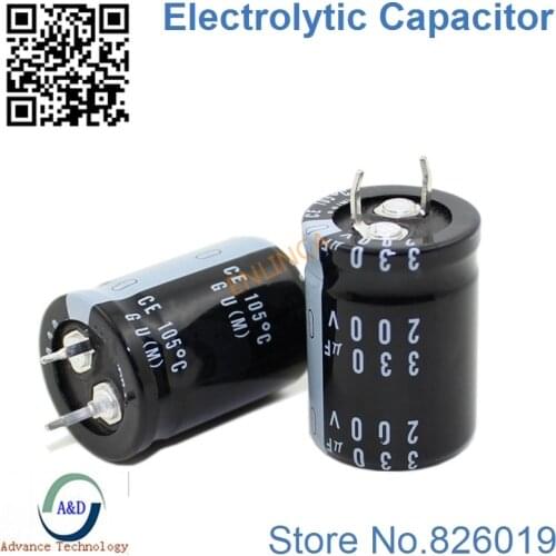25pcs/lot 200V 330UF Radial DIP Aluminum Electrolytic Capacitors size 22*30 330UF 200V Tolerance 20