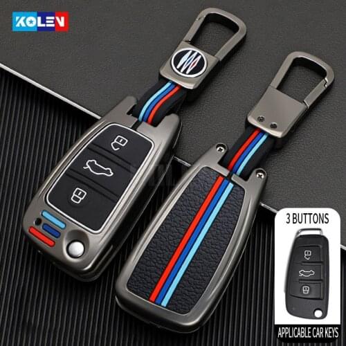 Zinc alloy Car Remote Key Cover Case Shell Fob For For Audi A1 A3 A4 A5 Q7 A6 C5 C6 R8 Q3 Q5 S6 A7 B6 B7 B8 8P 8V 8L TT RS Sline