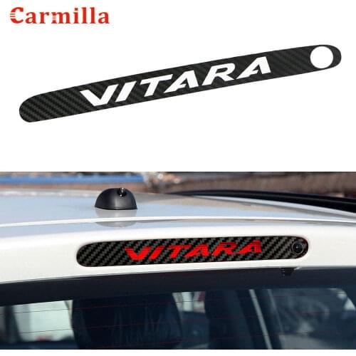 Carbon Fiber Rear Braking Light Decoration Cover Stickers Brake Lights Sticker Fit for Suzuki Vitara Car Styling