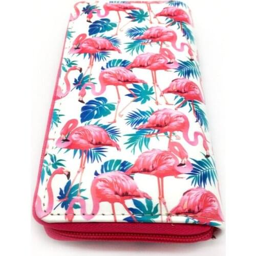 PU Long Female Hand Wallet Fashion Cartoon Pattern Purse Zipper Clutch Coin Purse For Leisure Walltes