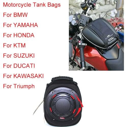 For BMW KTM KAWASAKI HONDA SUZUKI YAMAHA DUCATI Triumph motorcycle Tank bags Phone Navigation Bag consulting model and year