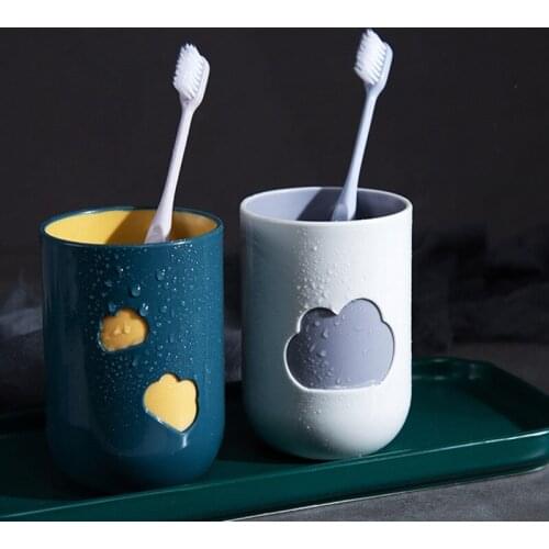Environmental protection cloud mouth mug parent-child toothbrush cup couple toothbrush cup household water cup wash cup
