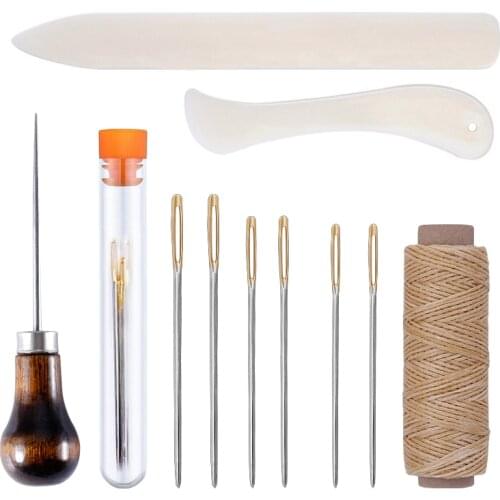 LMDZ Leather Skiving Tools Leather Kits Leather Working Tools for Beginner Leather Edge Beveler Wool Daubers Sanding Strip Craft
