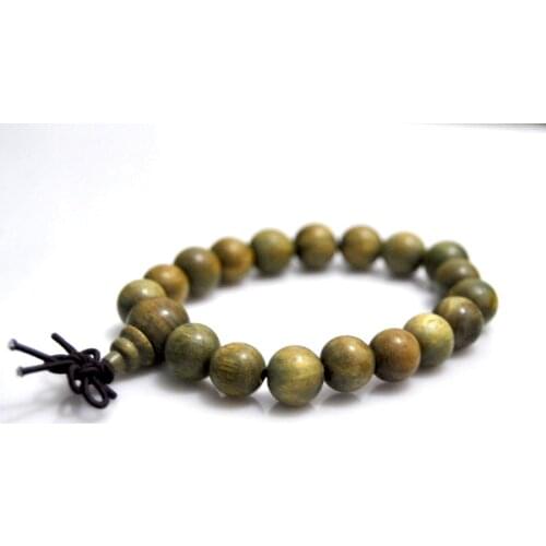 Fashion Green sandalwood 10mm Beads Bracelet Men / Women Gift jewelry Wholesale Tibet Jewelery