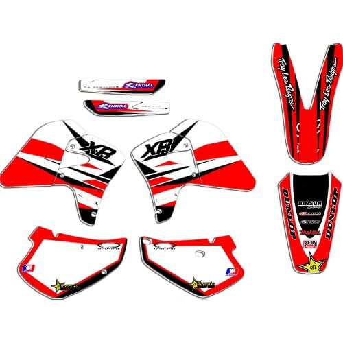 Sticker for Honda XR650R 2000-2009 Motorcycle Bodywork Cover Fairing Kit Decals Full Background Graphics XR 650R XR 650 R