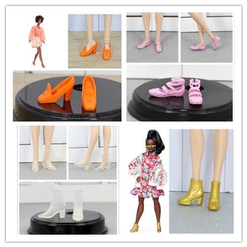 Original Princess Doll Shoes for 1/6 Dolls Fashion Female Doll Kurhn Boots High-heels Casual Shoes Dolls Accessories
