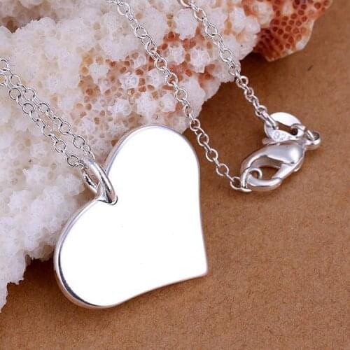 P143 Free Shipping silver plated Necklace, 925 fashion silver jewelry Wan heart cards /GFPWVDNN GFPWVDNN