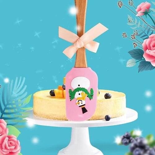 Christmas Cake Cute Decorating Spatula, Silicone Spatulas Great For Christmas Decorating Baking Party Christmas Gift